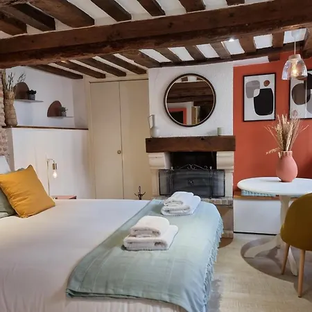 Le Temps D'une Pause Cosy With Fireplace Centre Διαμέρισμα Ονφλέρ