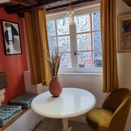 Le Temps D'une Pause Cosy With Fireplace Centre 翁弗勒尔
